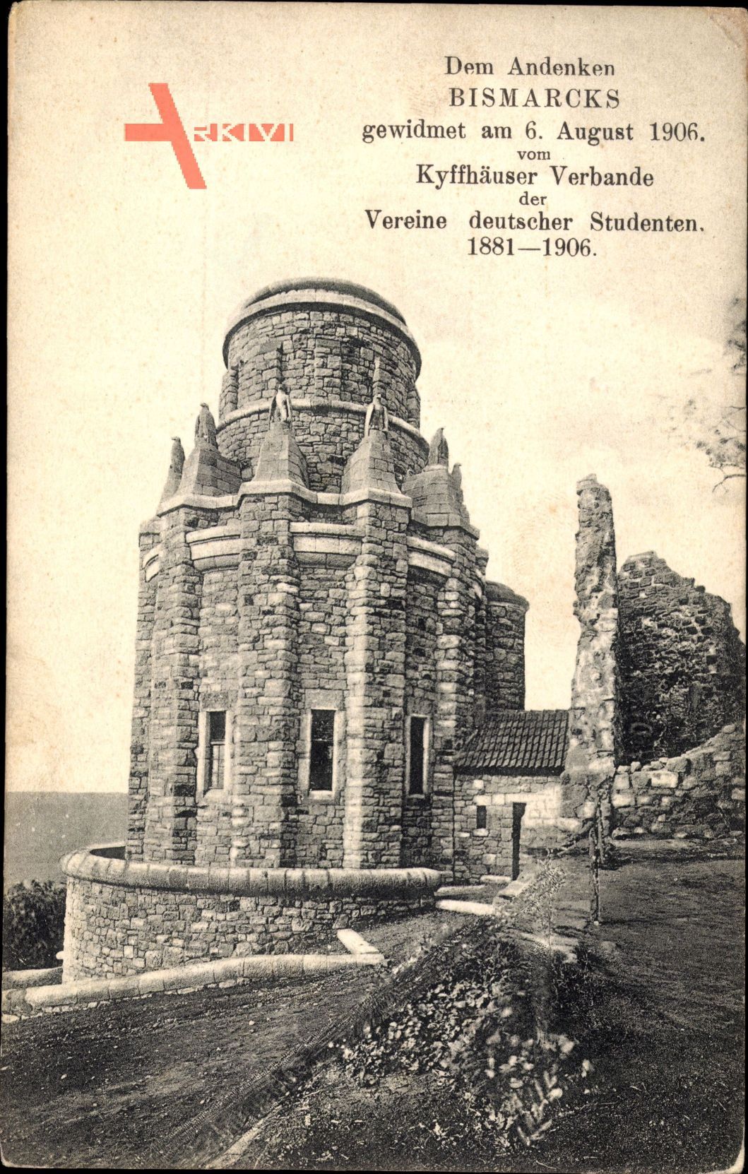 Steinthaleben Kyffhäuserland, Bismarckdenkmal vom 06 August 1906