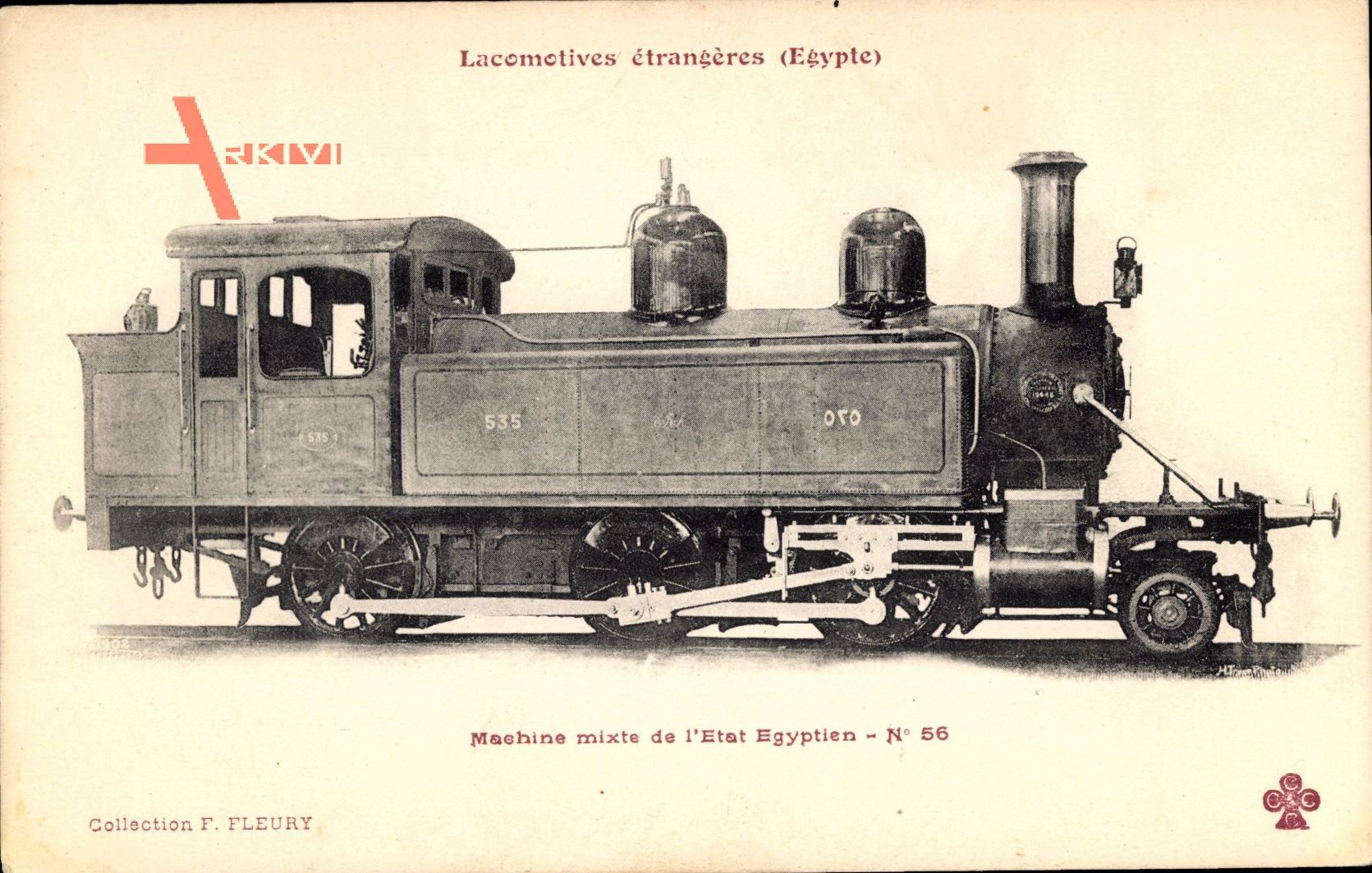 Locomotives étrangères, Egypte, Machine mixte, No 56