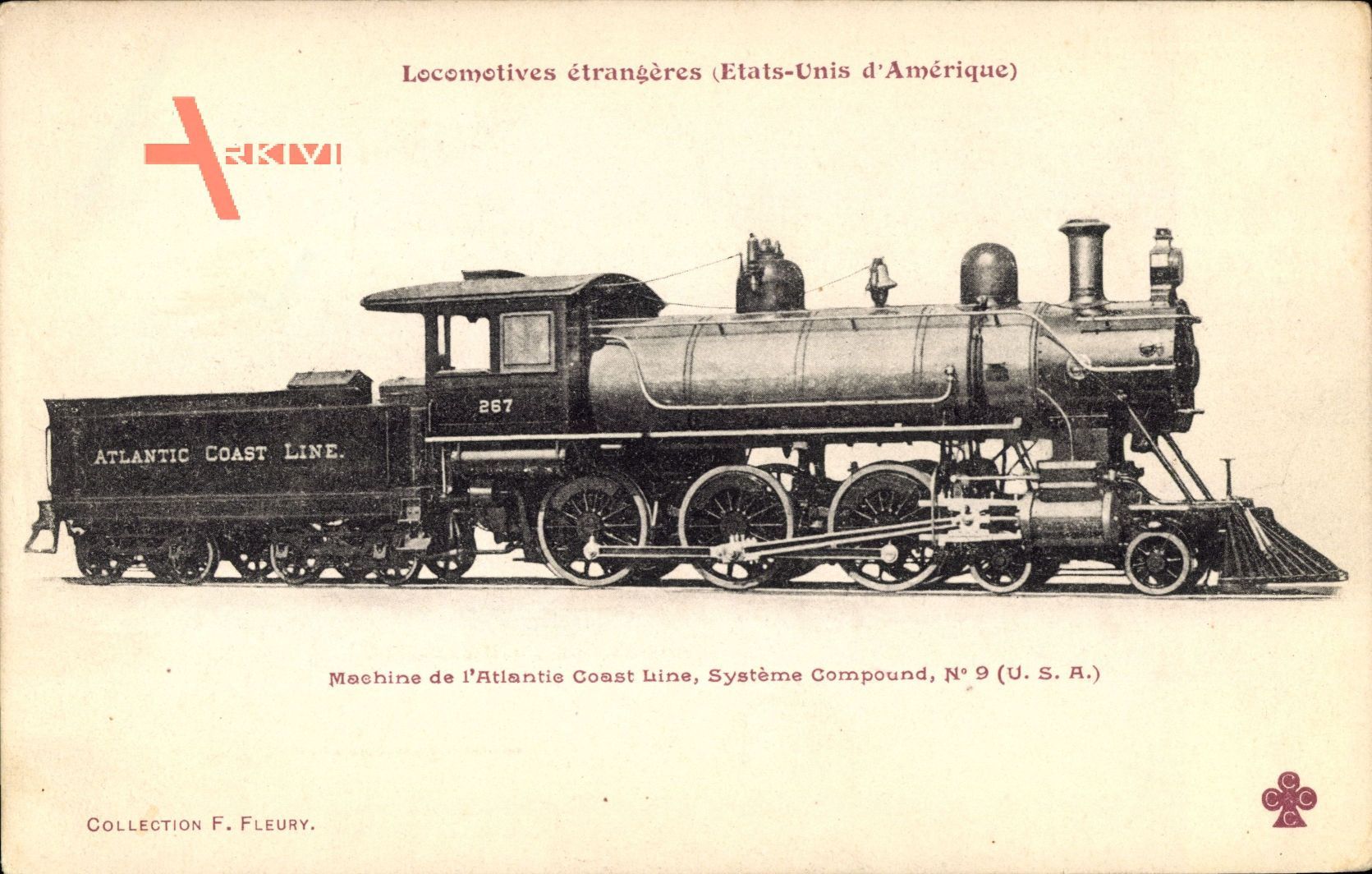 Locomotives des États Unis, Machine de l'Atlantic Coast Line, No 9