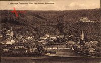 Gernrode im Harz, Blick auf den Ort mit Kurhotel Stubenberg