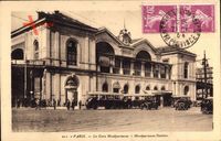 Paris, La Gare Montparnasse, Bahnhof, Straßenseite, Verkehr, Busse