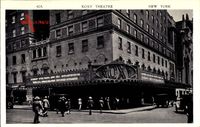 New York City USA, Roxy Theatre, pedestrian, cars, facade, street