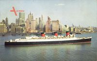 Steamship R.M.S. Queen Mary, Cunard Line, New York City
