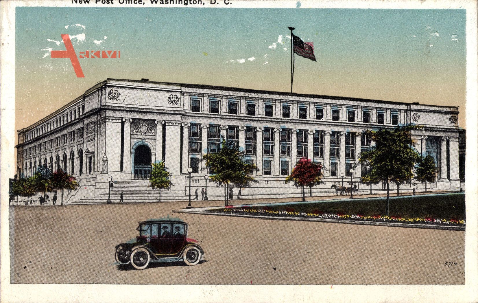 Washington DC USA, New Post Office, Neues Postamt, Auto