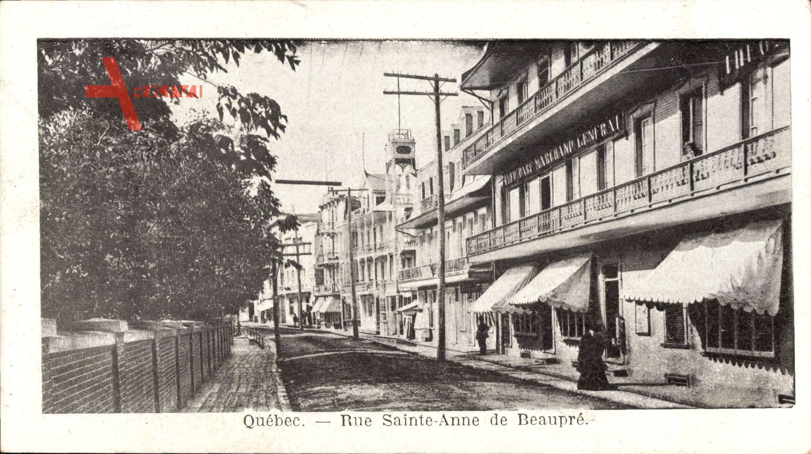 Québec Kanada, Rue Sainte Anne de Beaupré, Straßenpartie