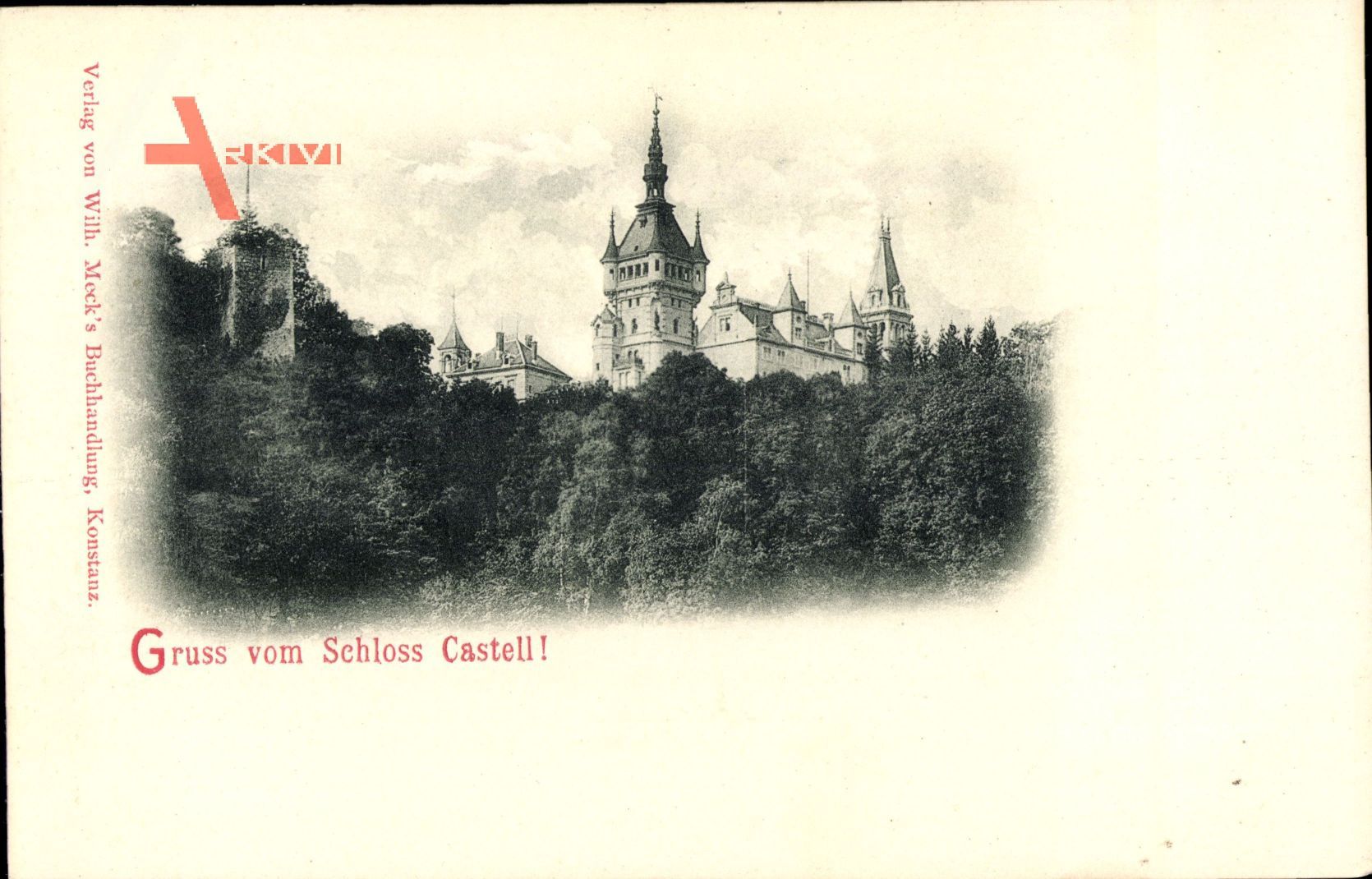 Tägerwilen Kt. Thurgau, Ansicht vom Schloss Castell
