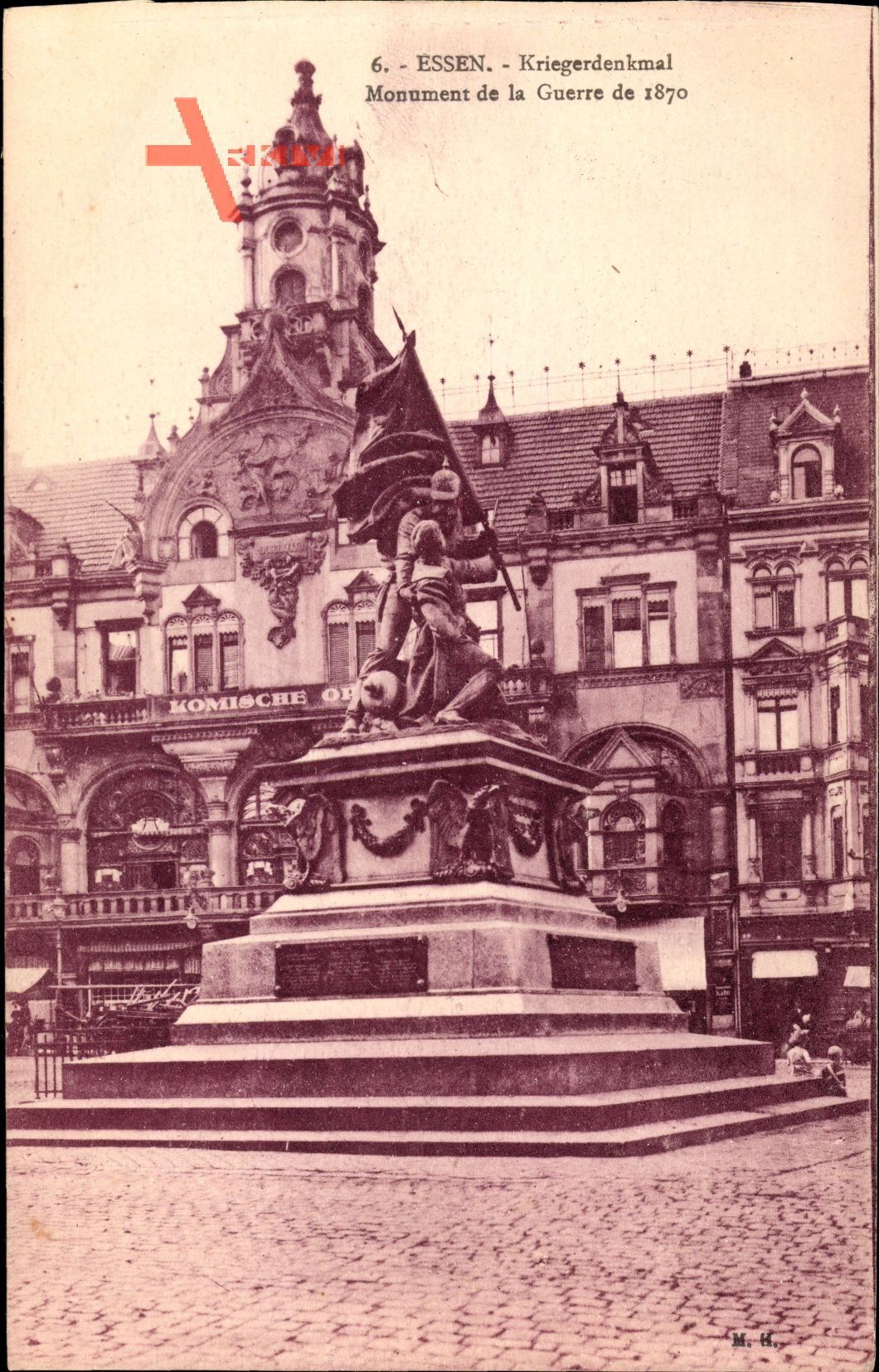 Essen im Ruhrgebiet, Kriegerdenkmal, Monument de la Guerre de 1870