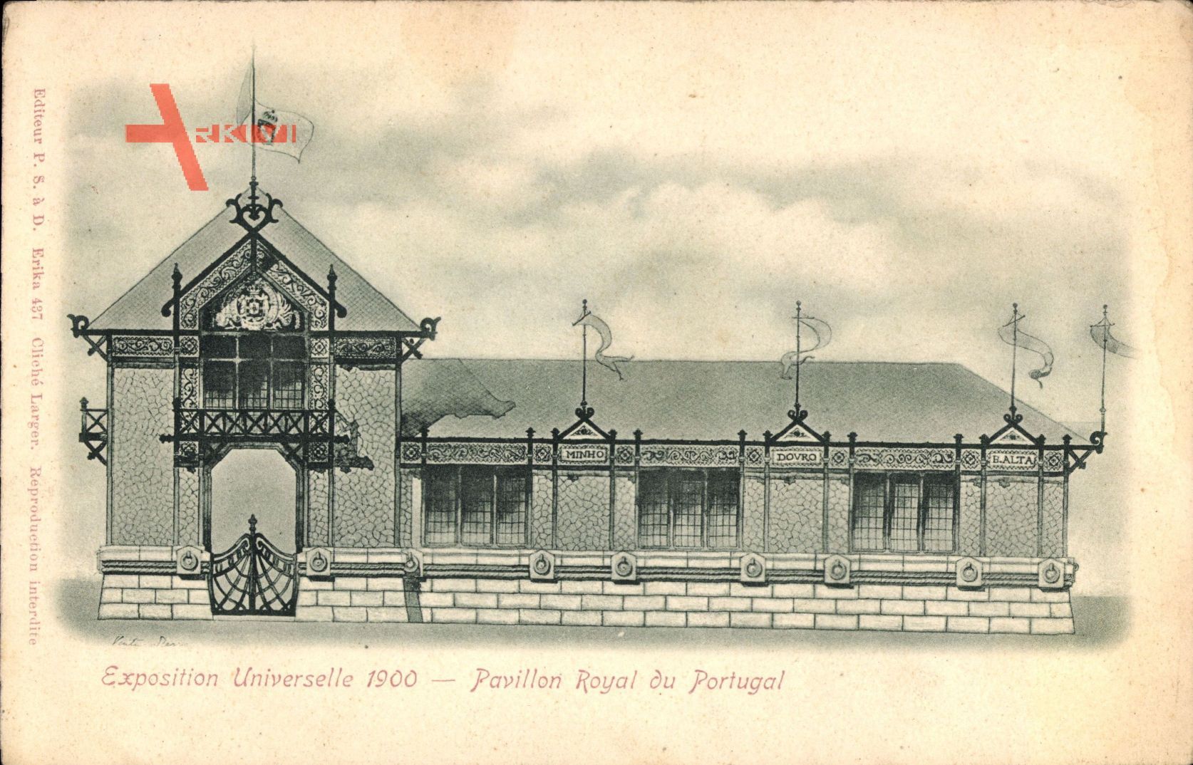Paris, Pavillon Royal du Portugal, Exposition Universelle 1900, Fassade