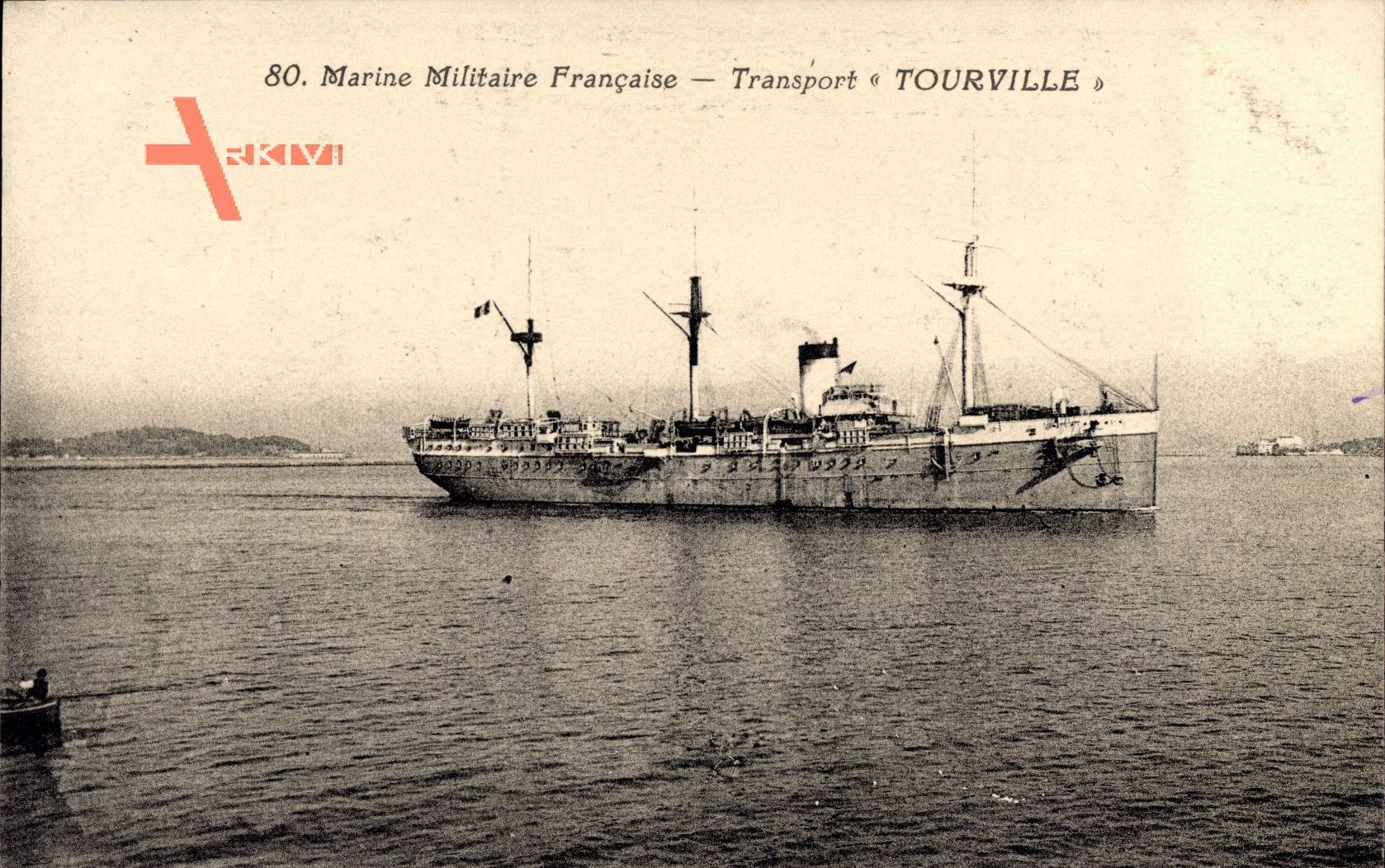 Französisches Kriegsschiff, Marine Militaire, Transport Tourville