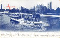 London City, Lambeth Palace and River Thames, Flussdampfer Boadicea