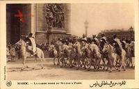 Paris, La Garde Noire du Sultan du Maroc, Arc de Triomphe