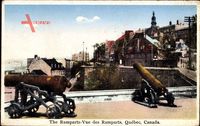 Québec Kanada, The Ramparts, Festungsanlagen, Kanonen