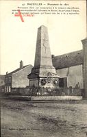 Bazeilles Ardennes, Monument de 1870, Partie am Denkmal