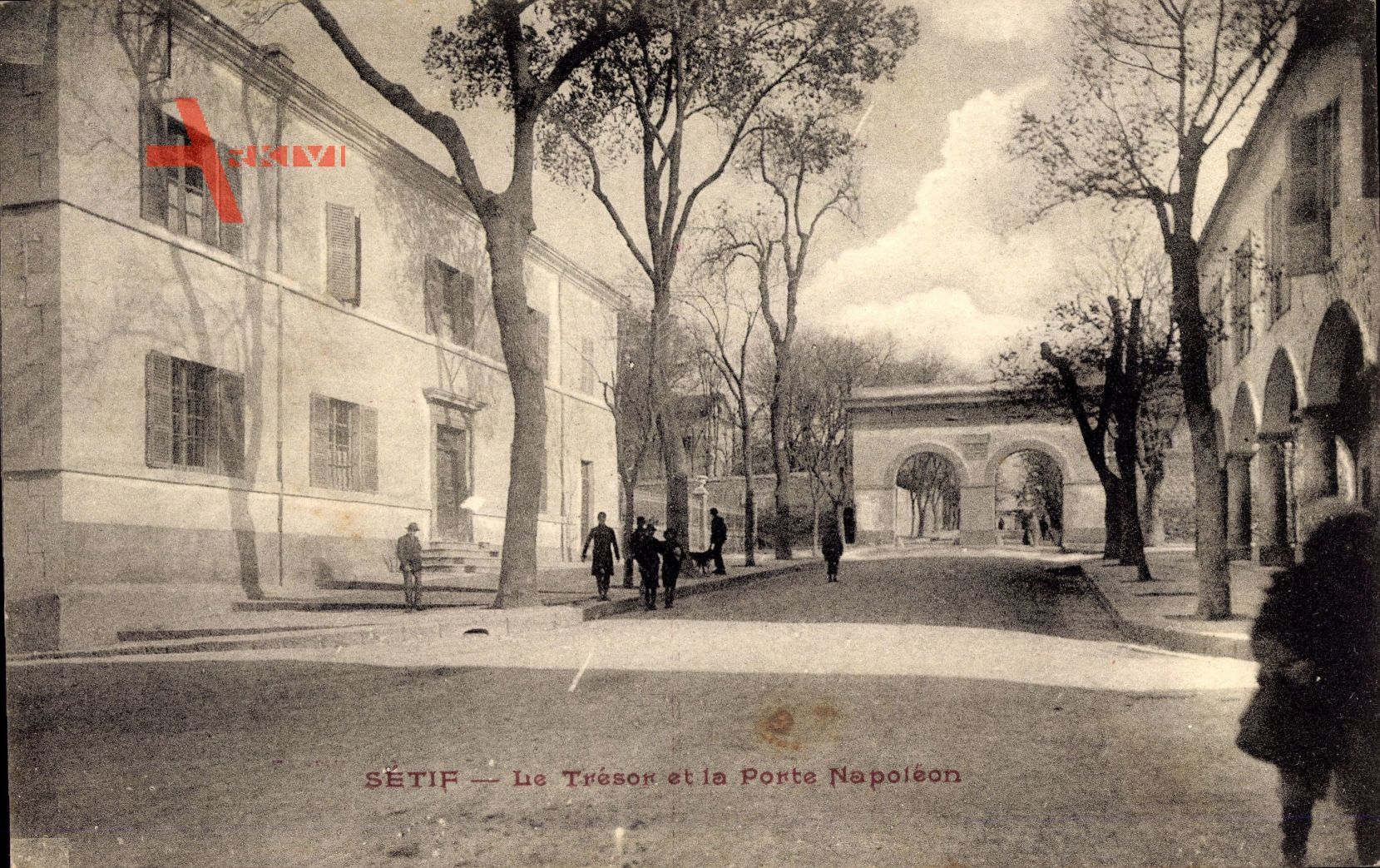 Setif Algerien, Le Tresor et la Porte Napoleon, Straßenpartie, Häuser