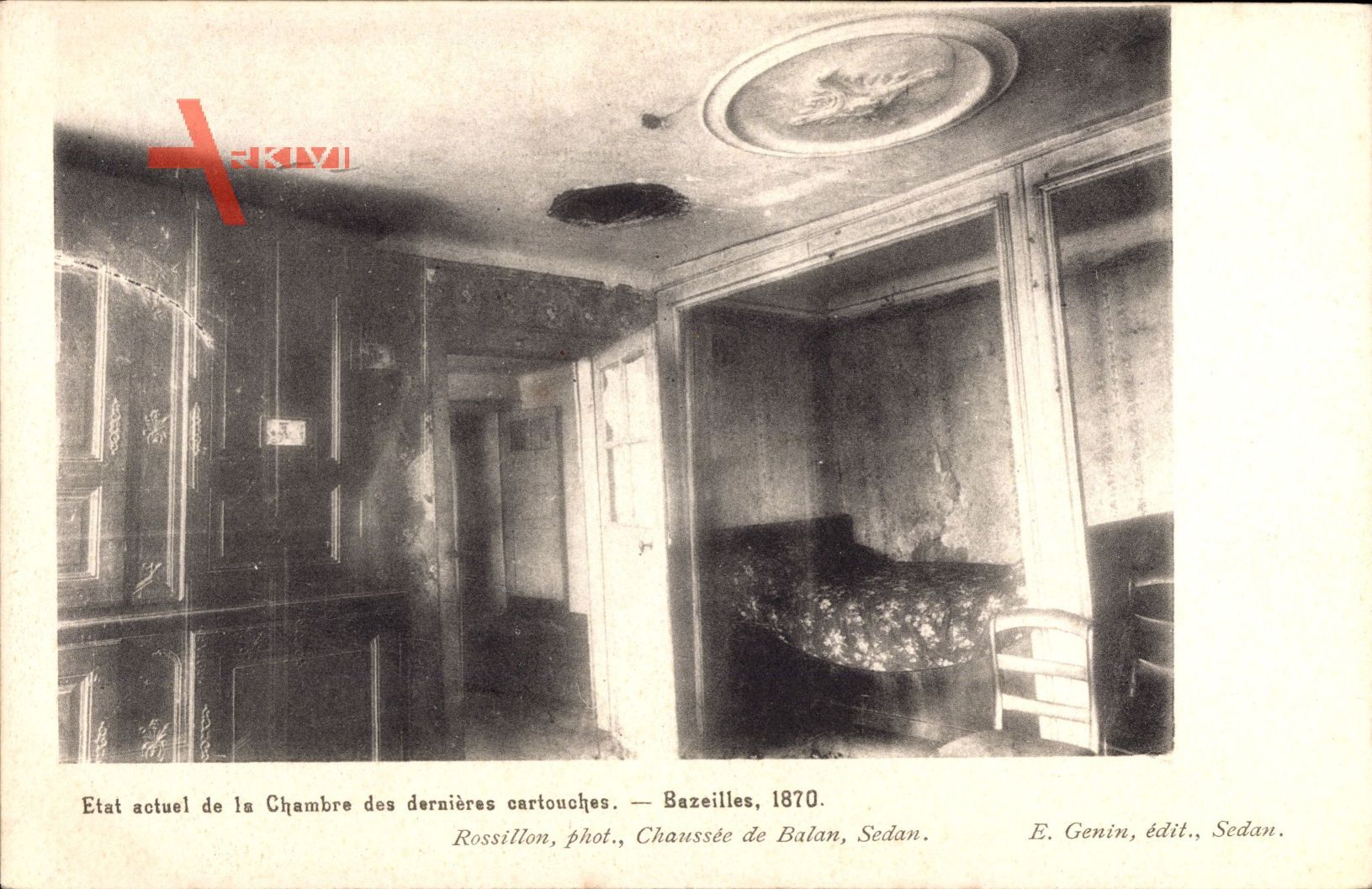 Bazeilles Ardennes, Maison de la Dernière Cartouche, Chambre, 1870