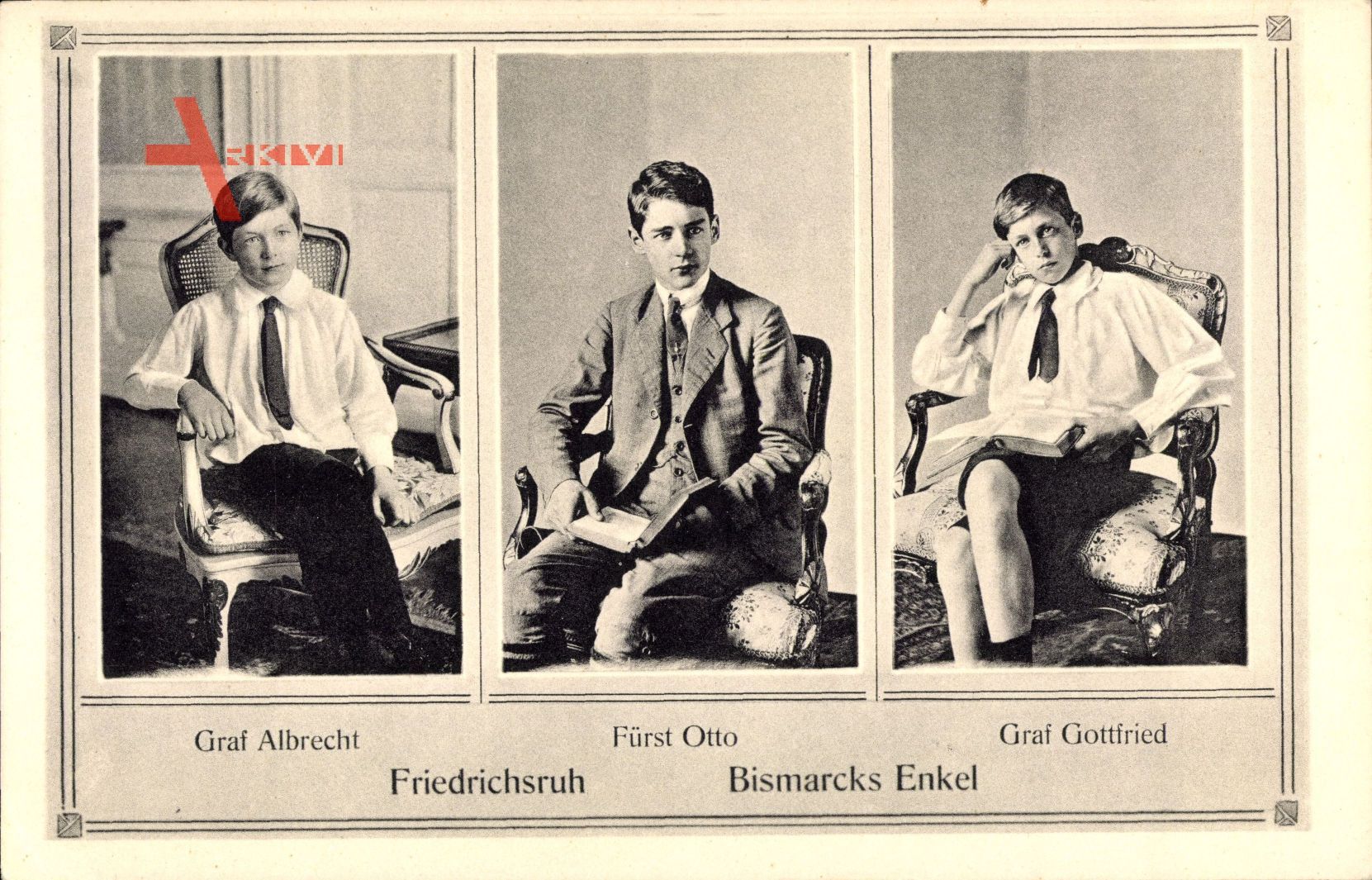 Friedrichsruh, Bismarck Enkel, Graf Albrecht, Fürst Otto, Graf Gottfried