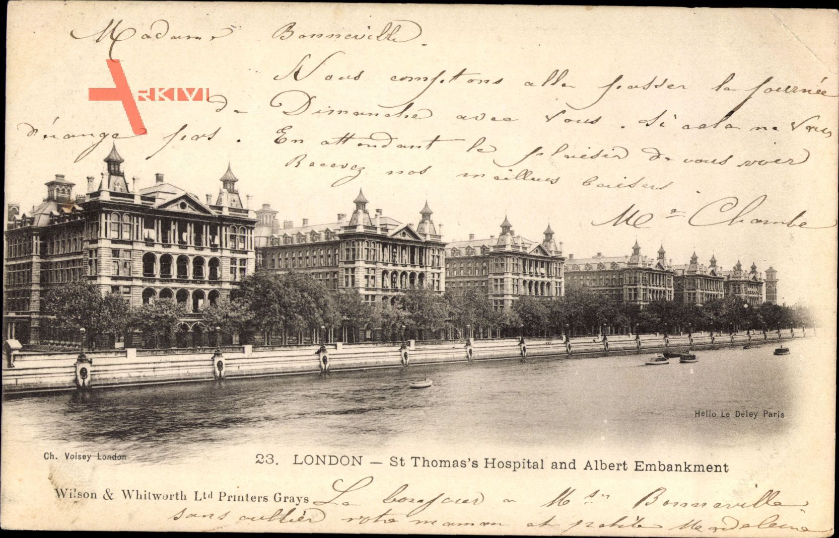 London City, St. Thoma's Hospital and Albert Embankment