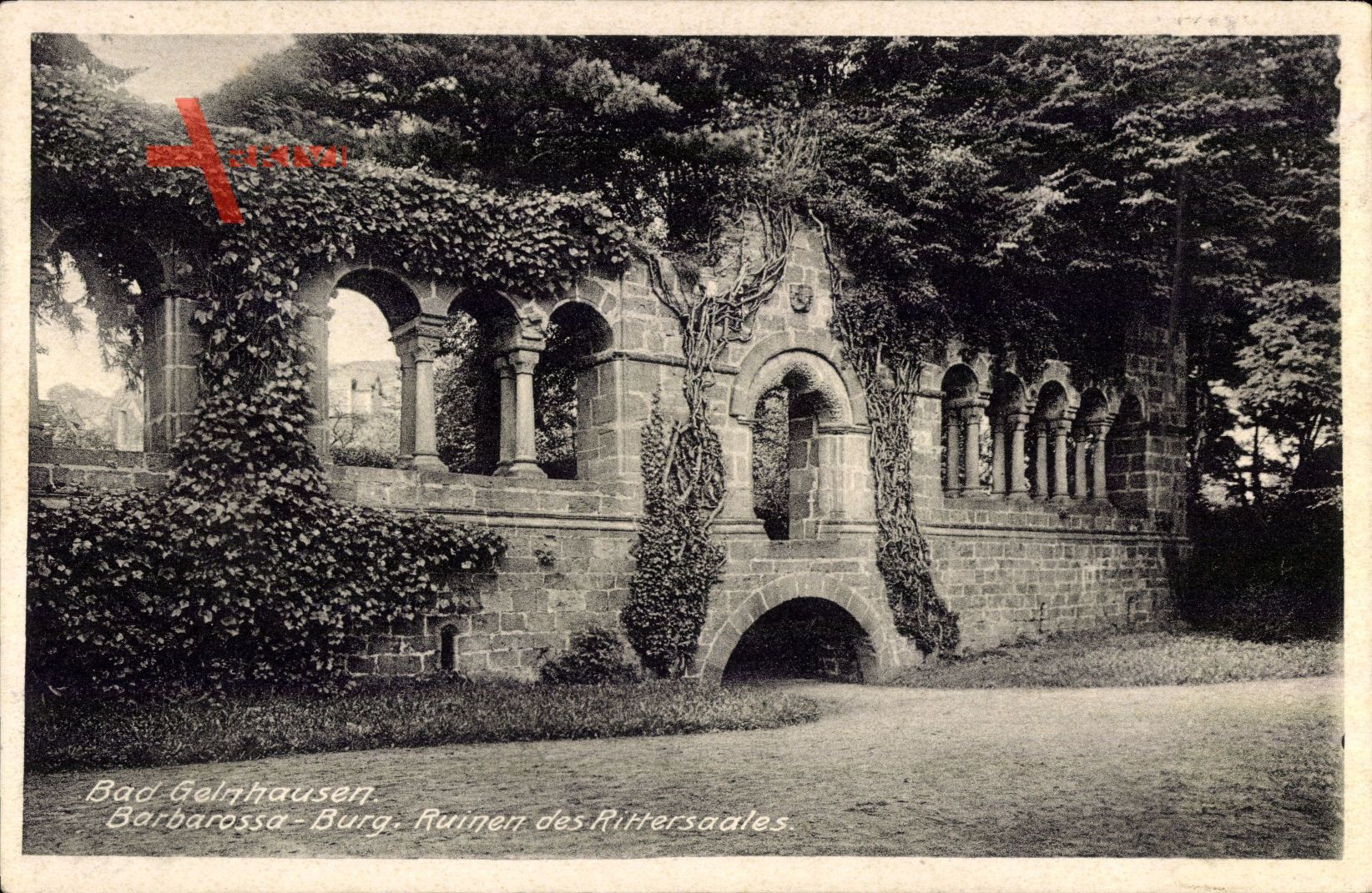 Gelnhausen Hessen, Barbarossaburg, Ruinen des Rittersaales
