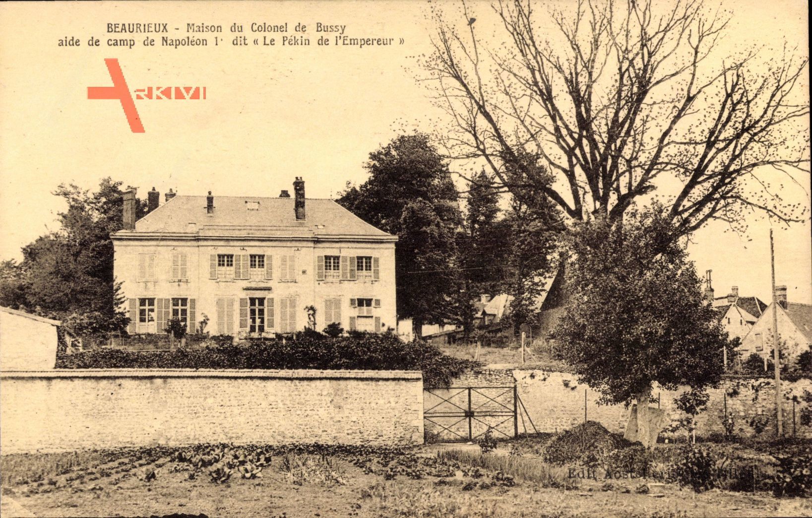 Beaurieux Aisne, Maison du Colonel de Bussy aide de camp de Napoleon