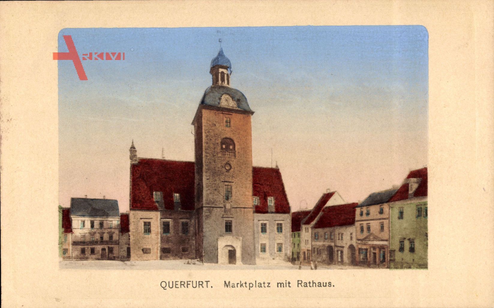 Querfurt im Saalekreis, Blick auf das Rathaus am Marktplatz