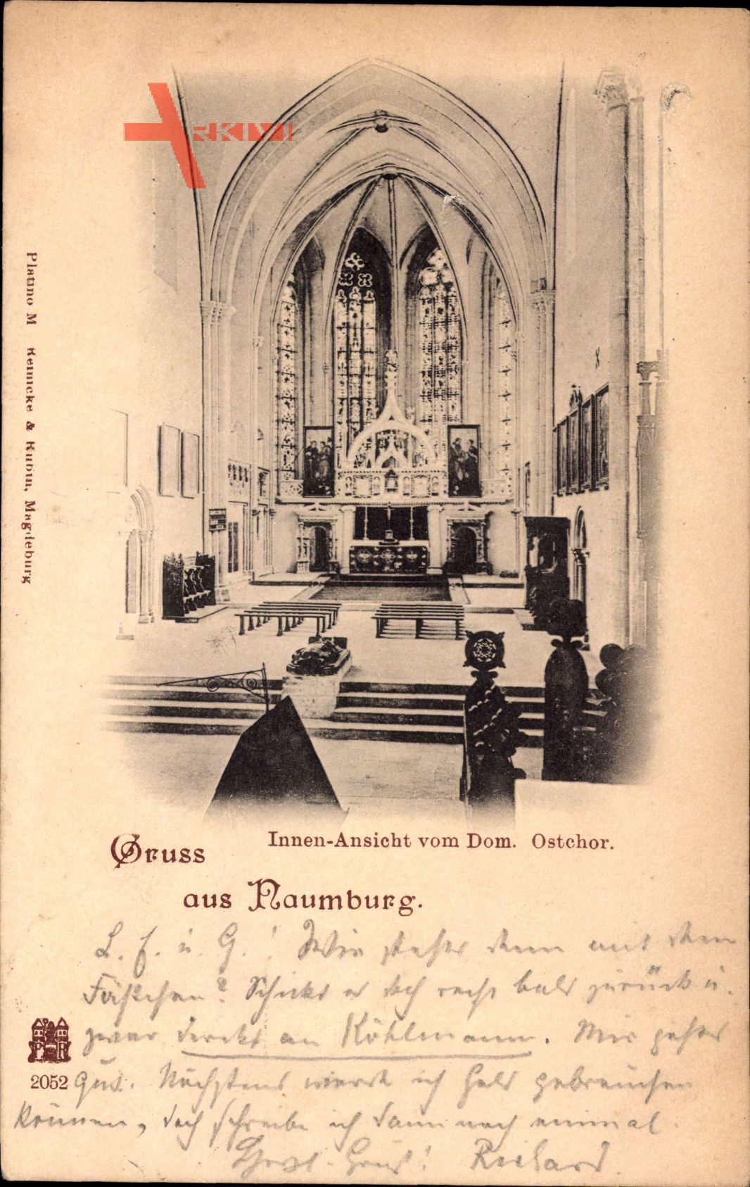 Naumburg an der Saale, Dom, Innenansicht, Ostchor, Altar, Kanzel