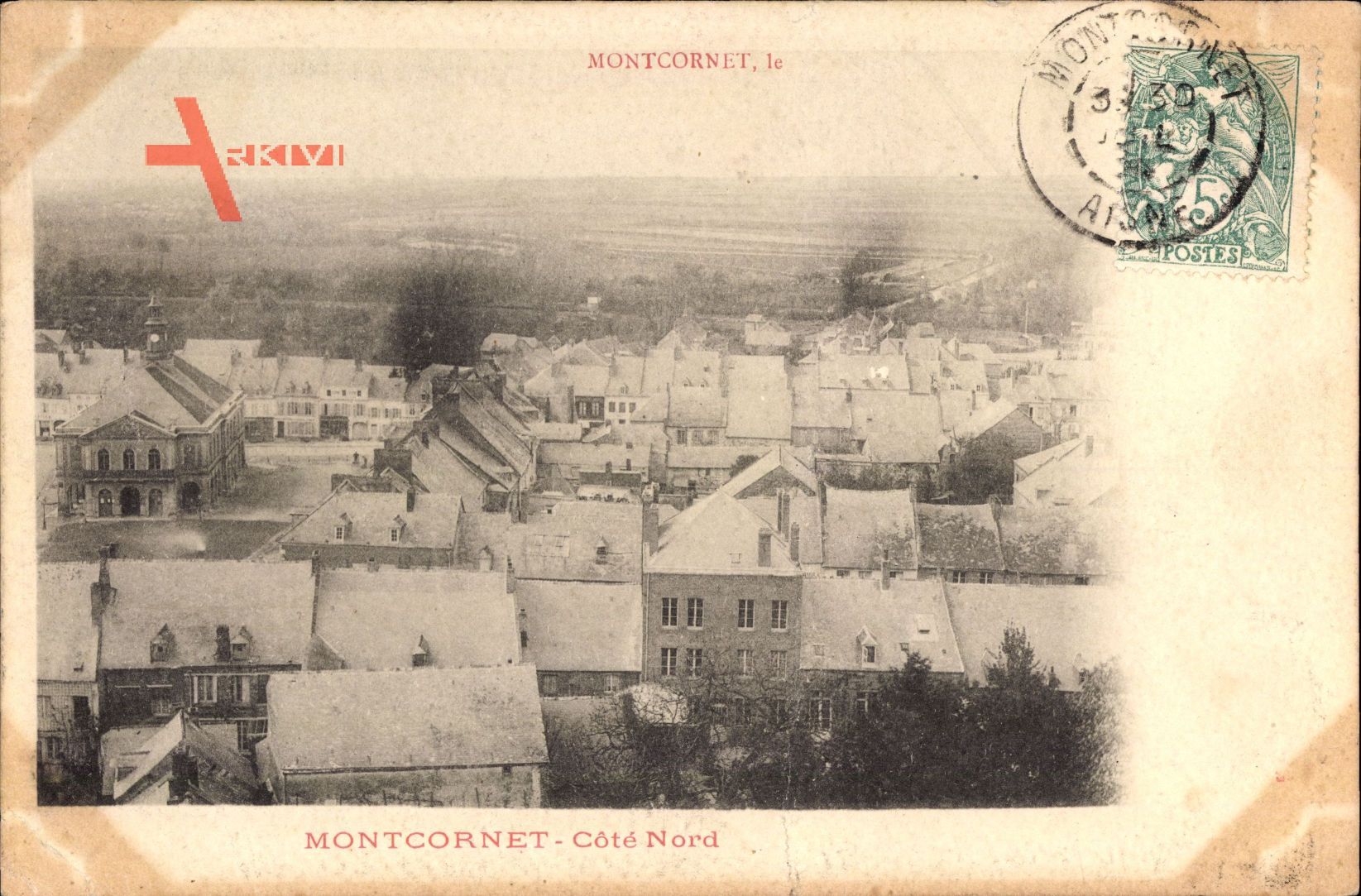 Montcornet Aisne, Côté Nord, Vue panoramique, Totale