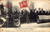 Revue Navale de Toulon, Sept 1911, Torpilleur présidentiel, Caillaux, Dubost