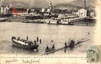 Französisches U Boot, Sous Marin, Gustave Zédé, Président M. Loubet