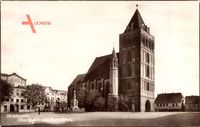 Choszczno Arnswalde Ostbrandenburg, Marktplatz mit Marienkirche