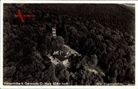 Gernrode Quedlinburg Harz, Fliegeraufnahme, Berggasthaus Viktorshöhe