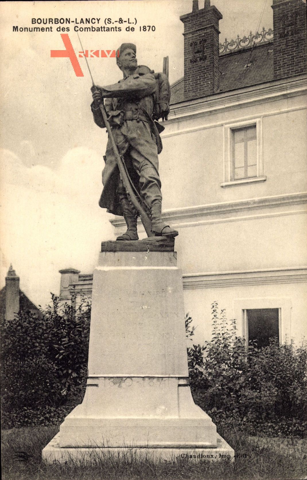 Bourbon Lancy Saône et Loire, Monument des Combattants de 1870