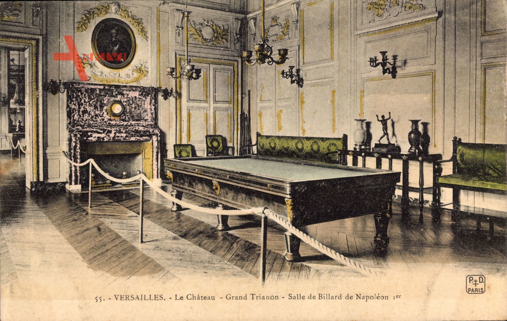 Versailles Yvelines, Le Château, Grand Trianon, Salle de Billard de Napoleon