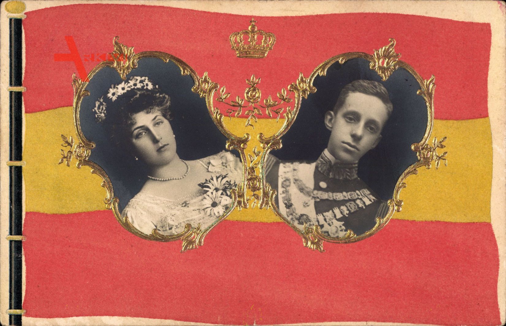 Passepartout König Alfons XIII. von Spanien, Victoria Eugénie