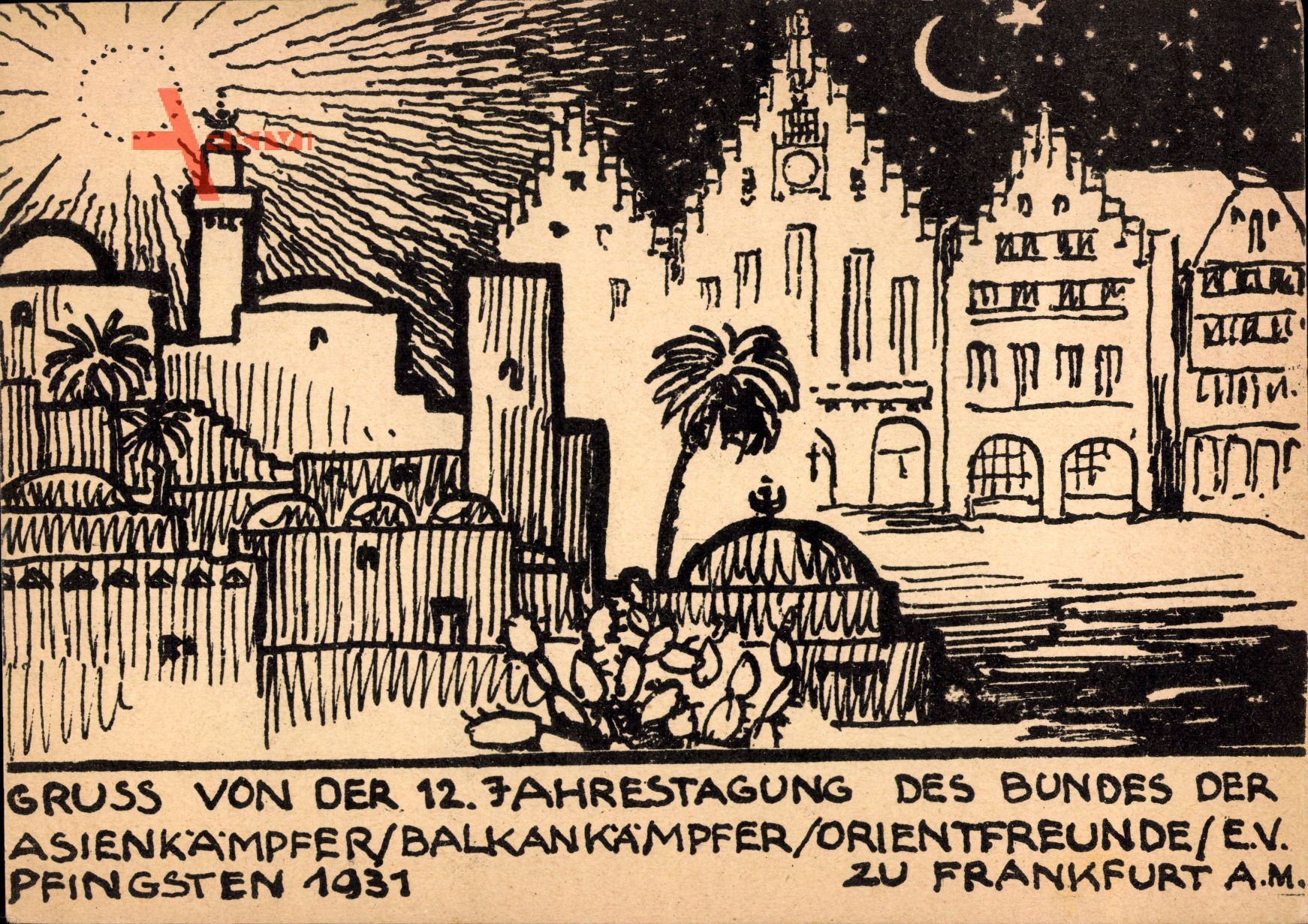 Frankfurt am Main, 12. Jahrestagung Orientfreunde, Balkan, Pfingsten 1931