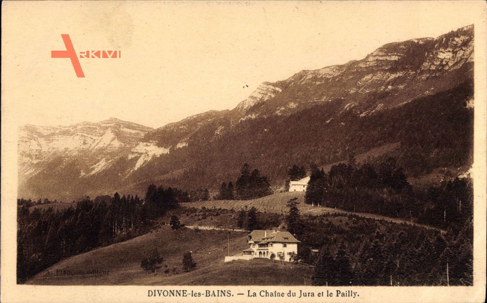 Divonne les Bains Ain, La Chaine du Jura et le Pailly