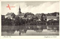 Pełczyce Bernstein Neumark Ostbrandenburg, Jungfernsee mit Kirche