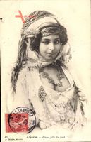 Algerien, Jeune fille du Sud, Junge Algerierin, Portrait, Busen