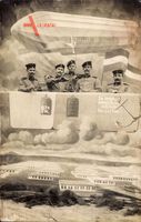 Zeppelin Schwaben, Fünf Soldaten, Fotomontage