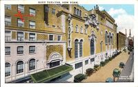 New York City USA, View of Roxy Theatre, cars, street view, facade