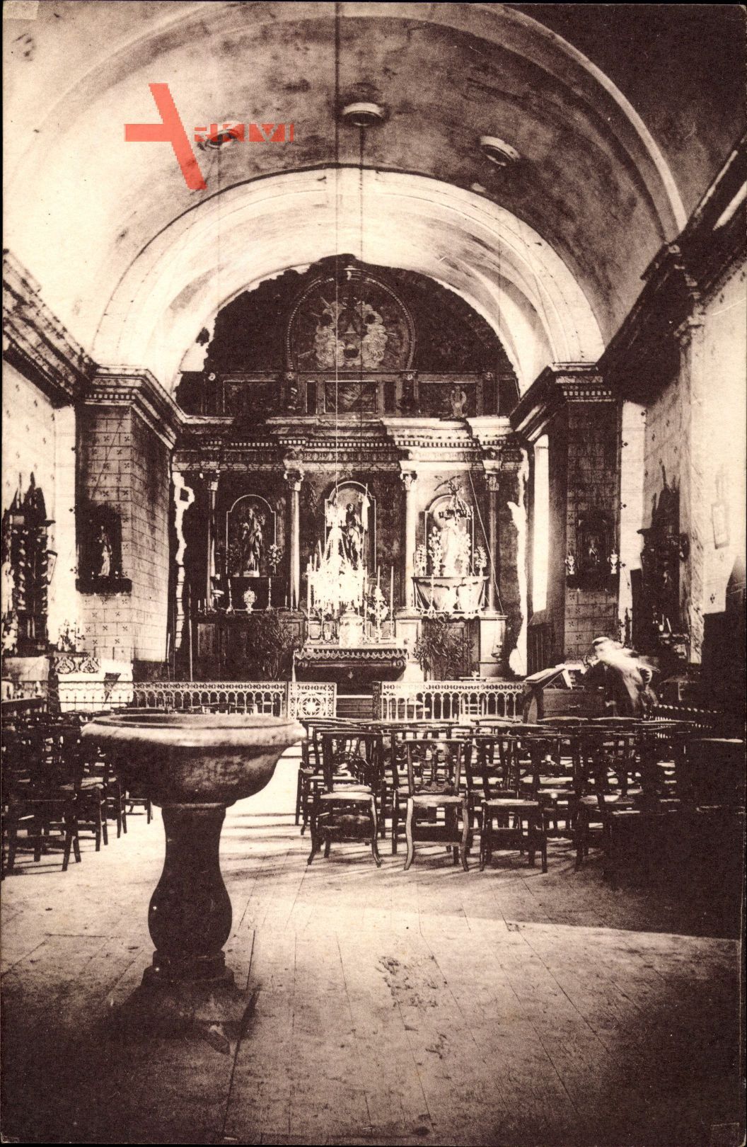 Lès Katalonien Spanien, Interior de la Iglesia, Valle de Aran
