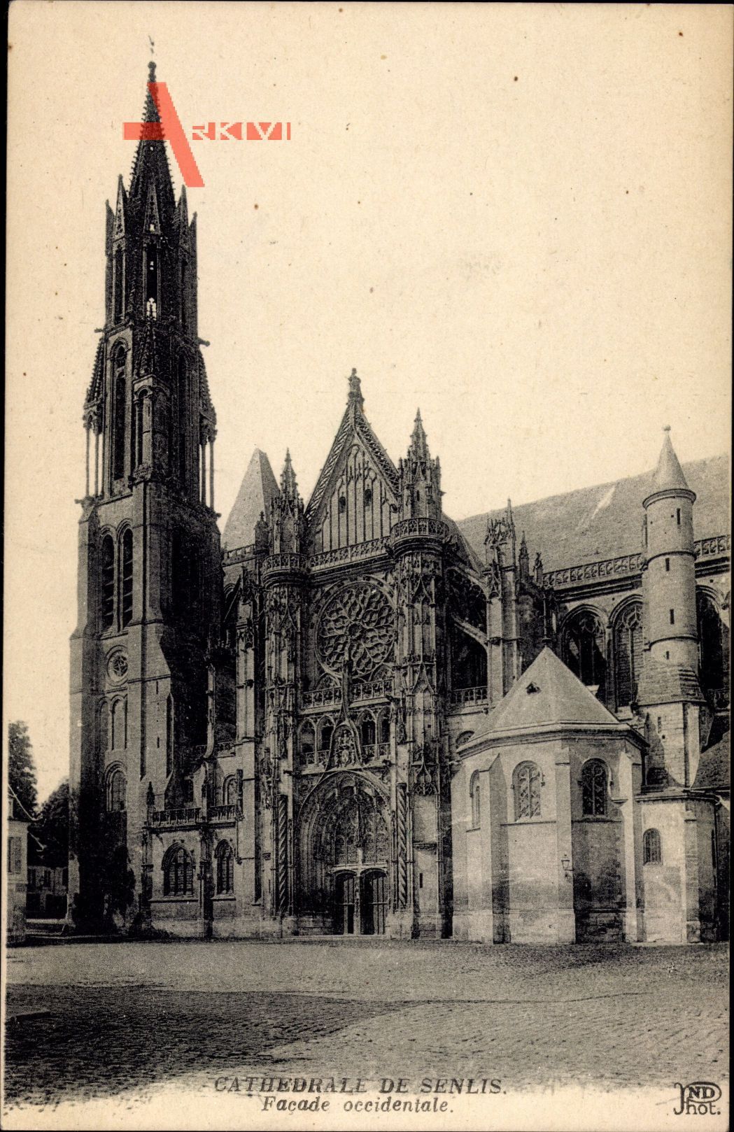 Senlis Oise, Cathédrale, Facade occidentale, Kathedrale