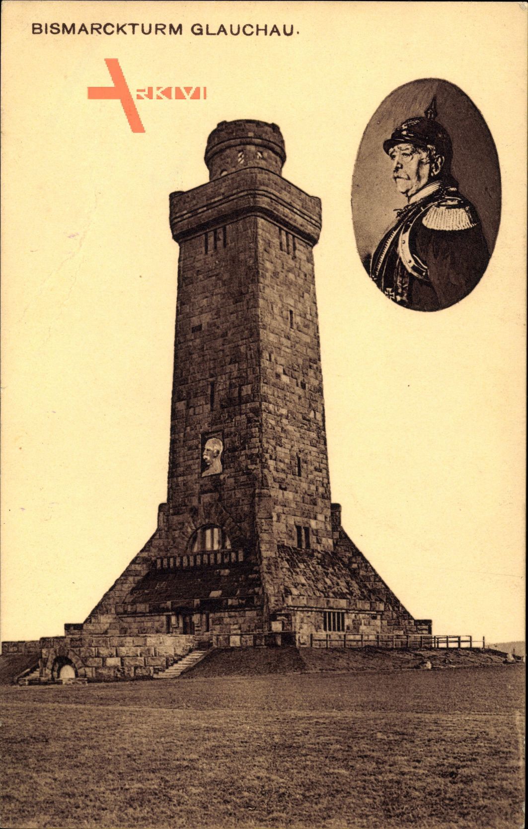Glauchau an der Zwickauer Mulde, Blick auf den Bismarckturm