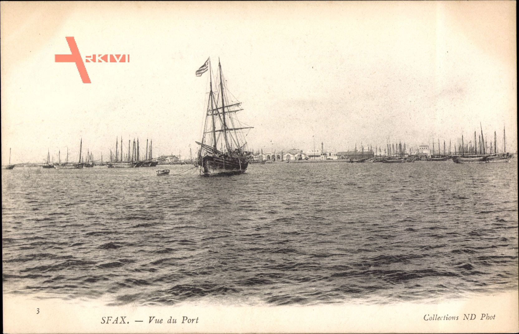 Sfax Tunesien, Blick auf den Hafen, Segelschiffe