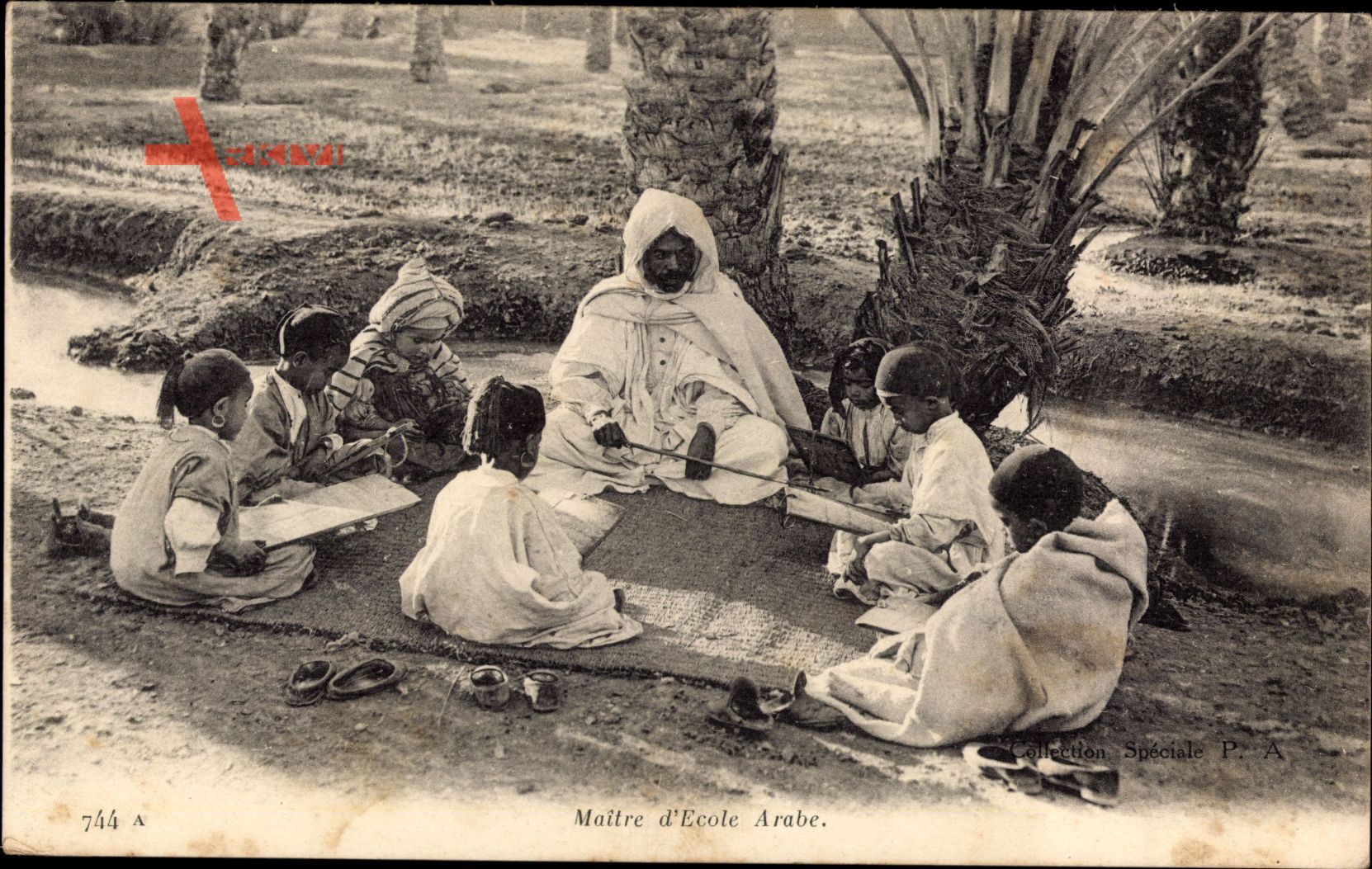 Maghreb, Maitre dEcole Arabe, Arabischer Schulunterricht im Freien