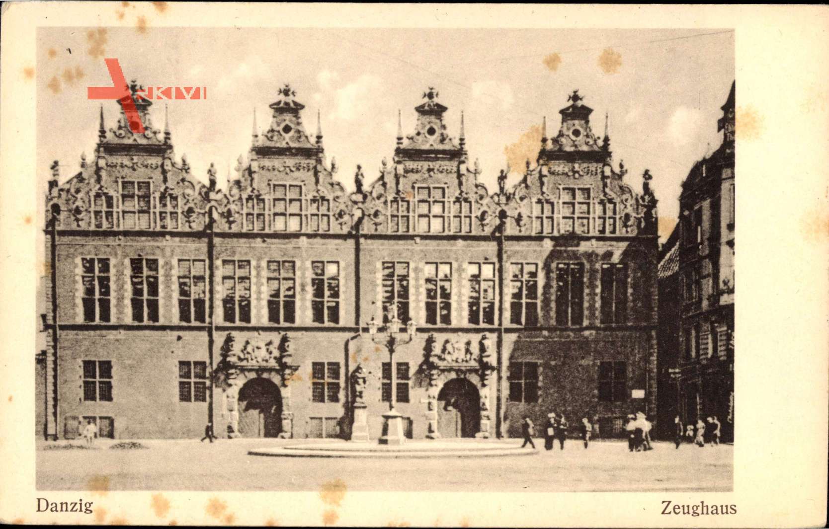 Gdańsk Danzig, Ansicht vom Zeughaus, Laterne
