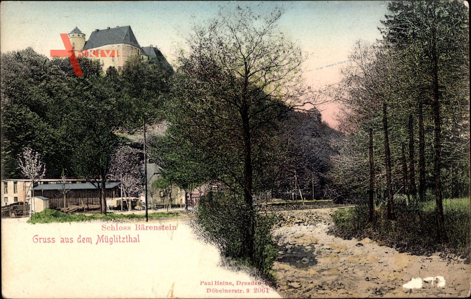 Bärenstein Altenberg im Erzgebirge, Müglitztal, Schloss, Landschaft