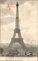 Paris, Tour Eiffel, Grande Rue, Blick auf den Eiffelturm, Riesenrad, Platz