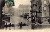 Paris, Inondations de Janvier 1910, Gare Saint Lazare, Place de Rome