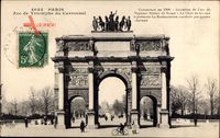 Paris, Arc de Triomphe du Carrousel, Commence en 1806, Passanten