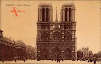Paris, Notre Dame, Außenansicht der Kathedrale, Cathédrale